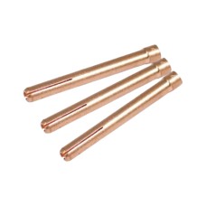 WP-9 TIG Collet: Short Copper  Available in 3.2mm, 2.4mm, 2.0mm, and 1.6mm."